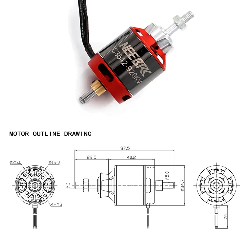 1/2/4 SZT. 3542 920KV 1400KV S – Brushless Motor Thrust Test Stand recenzja i cena